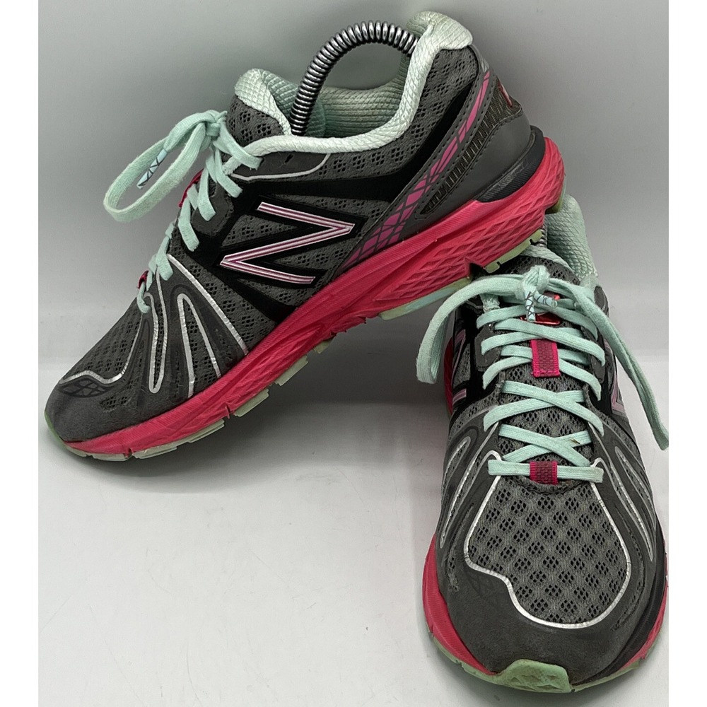 New Balance W790GP3 Gray Pink Turquoise Running Shoes Women‎ Size 6